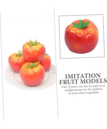 Zerodeko 30 Pcs Imitation Tomato Realistic Vegetable Model Simulated Tomato Model Fake Grapes Home Decoration Photo Prop Faux Plants Tomato Fake Fruit Red Foam Cherry Tomatoes - Buy Online on GoSupps.com