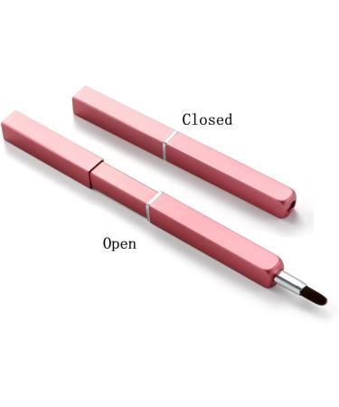 Exquisite Professional Lip Brush Applicators-Retractable Lipstick Brushes- Lipstick Gloss Makeup Brush Tool For Women and Girls (Pink) - Buy Online on GoSupps.com