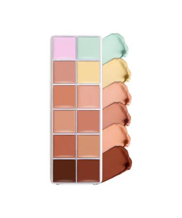 yanzisura Cream Concealer in a Pot - Palette of 12 Creamy Easy-Blending Shades - Melting Texture for Young People Teens Family & Friends