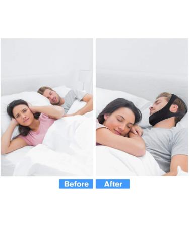 Anti Snoring Chin Strap - Adjustable Stop Snoring Solution for Men, Women, CPAP Users - Breathable Snore Stopper - Buy Online on GoSupps.com