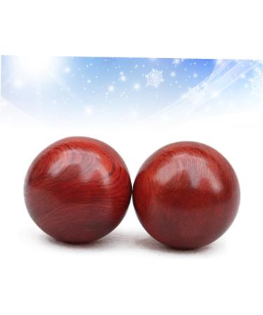 Minkissy Portable Stress Relief Baoding Balls - Chinese Massage Balls for Gym & Relaxation | 5cm Red - Buy Online on GoSupps.com