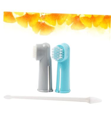 Didiseaon 4 Set Dogs Tooth Care Tool Tootbrush Dog Cat Finger Toothbrush for Pet Finger Brush Toothpaste Clean 1 count (Pack of 1) As Shown