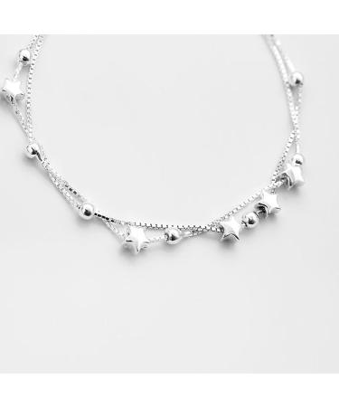 Oralgo's Cute Double-Layer Chain Bracelet | Aesthetic Fashionable Wrist Jewelry for Women | Stylish Alloy Material - Buy Online on GoSupps.com