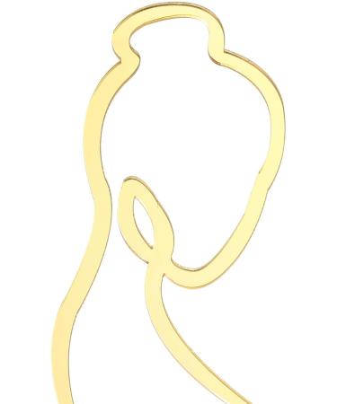 Pregnancy line art Acrylic cake topper Pregnant Woman Acrylic Happy Birthday Cake Topper for Expectant Mothers Party Gold Mirror Cake Topper Mother To Be Party Cake Decorations Supplies Acrylic. - Buy Online on GoSupps.com