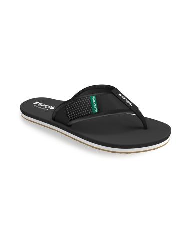 PARAKITO DEET Free Mosquito Sandal for Women w/Citronella Against Mosquito Bite 5.5 Canopy Black