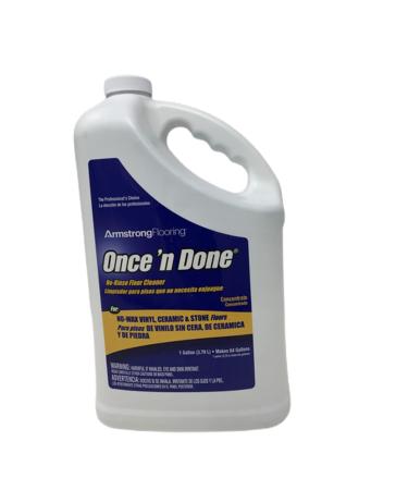 Armstrong 330408 Once 'N Done Concentrated Floor Cleaner, 1-Gallon 1 Gallon