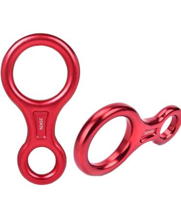 AOKWIT Rescue Figure 8 Descender | 35KN/3500kg | 7075 Aluminum Alloy | Climbing Gear for Belaying and Rappelling | Red - Buy Online on GoSupps.com
