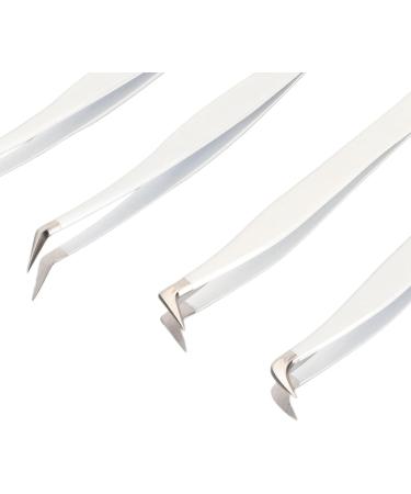 Eyelash Extension Tweezers Set - Precision Tweezers with Storage Case for Professionals & Beginners | International Shipping Available - Buy Online on GoSupps.com