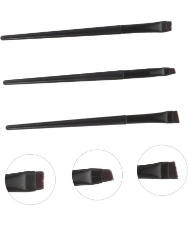 Mikinona 3pcs Eyeliner Brush Eyebrow Brush Eyeliner Pencil Flat Eyeliner Brush Make up Brush Short Hair Tool - Buy Online on GoSupps.com