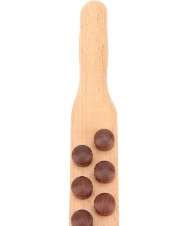 Buy Ciciglow Double-Sided Gua Sha Wooden Stick - Neck & Back Massage Tool (17 Beads) - International Shipping Available - Buy Online on GoSupps.com