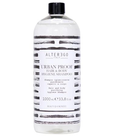 Alter Ego Urban Proof Hair & Body Shampoo | Sanitising and Purifying Hair and Body (1000 ml)