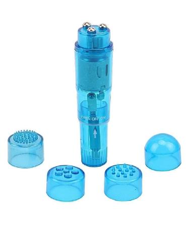 Finever Mini Beauty Facial Massage Toy Portable Travel Massager Tool for Facial Head Eyes (1Pk Blue)