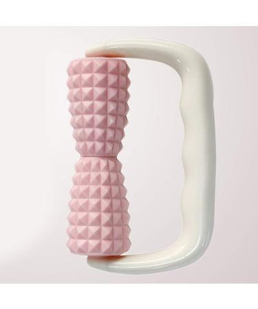 Hand Massage Wheel Roller - Full Body Pain Relief Massager with 2 Wheels - Deep Tissue Therapy (Pink) | International Shipping - Buy Online on GoSupps.com