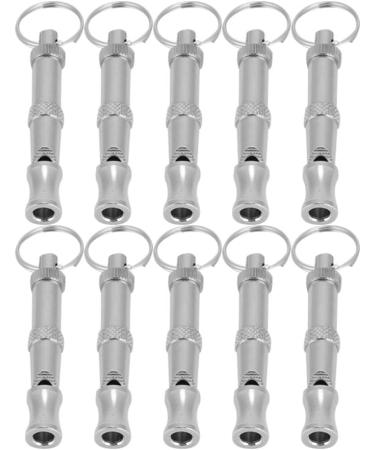 Premium Pet Training Pipe - 10 Adjustable Stainless Steel Dog Whistles | Stop Barking with Sound Waves | Multi-Function Keychain - Buy Online on GoSupps.com