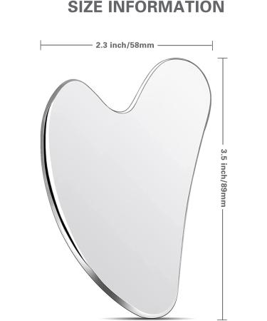 Premium Gua Sha Facial Tools - 304 Stainless Steel Guasha Tool for Body Face Neck & Eyes - Therapy Trigger Point Treatment - Travel Pouch Included - Buy Online on GoSupps.com