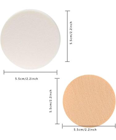24 PCS Makeup Sponge Round Circle Flat Makeup Sponge Applicator Face Paint Sponges Foam Latex Foundation Cosmetic Sponge Soft Makeup Sponges Face Washing Cleansing Sponge Puff - Buy Online on GoSupps.com