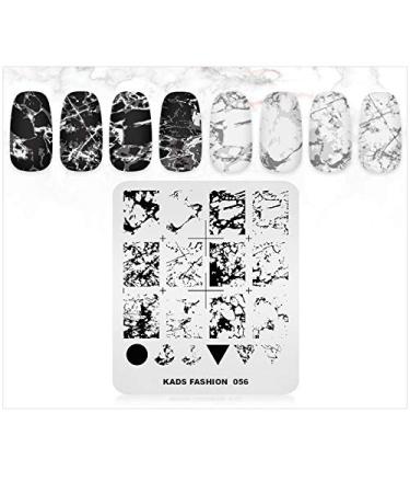 KADS Marble Nail Art Stamping Plate - Nail DIY Design Tool (FA056) - Buy Online on GoSupps.com