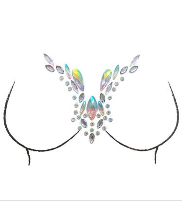 Buy Mermaid Face Stickers & Gems | Festival Body Jewels | Rhinestone Temporary Tattoos for Women & Girls - 2 Sets - Buy Online on GoSupps.com