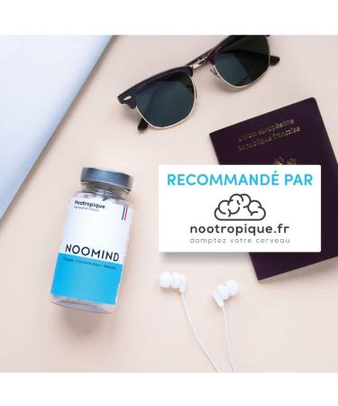 Noomind Nootropic | Concentration Energy and Memory Booster | Bacopa Monnieri L-Tyrosine Caffeine L-Theanine Ginkgo Biloba Vitamin B6 & B12 | 90 Capsules | Made in France - Buy Online on GoSupps.com