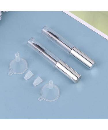 FRCOLOR 20Pcs Reusable Liquid Bottles with Funnels for Home Travel Lightweight LeakProof Storage Bottles with Silver Lid for Mascara Beauty Products - Buy Online on GoSupps.com