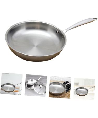 ABOOFAN 1 Pc Stainless Steel Non Stick Pan Omelet Fry Pan Egg Frying Pans Stainless Steel Cookware Stainless Steel Cooking Pan Induction Cooker 304 Stainless Steel Kitchen Pot - Buy Online on GoSupps.com