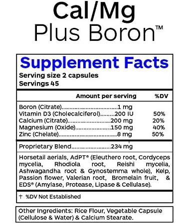 Professional Botanicals Cal/Mg + Boron - Vegan Formula for Bone Health - 90 Capsules - Buy Online on GoSupps.com