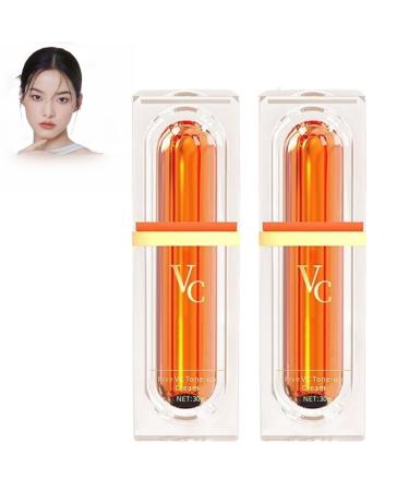 Multi-VC Natural Makeup Cream Five Vitamin C Natural Makeup Cream Five Vitamin C Tone Up Cream QHOO Five VC Plain Face Cream Swarous Makeup Cream Vitamin C Face Serum Moisturizer Cream (2)