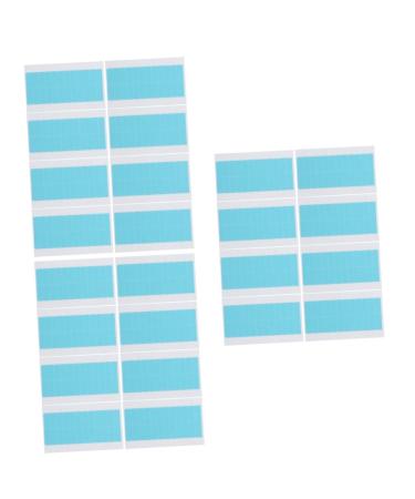 FRCOLOR 24 Sheets Seamless Hair Extensions Stickers for Hair Extensions Hair Band for Women Invisible Hair Extension Tape Wig Tape for Women No Trace Blue Glue Women