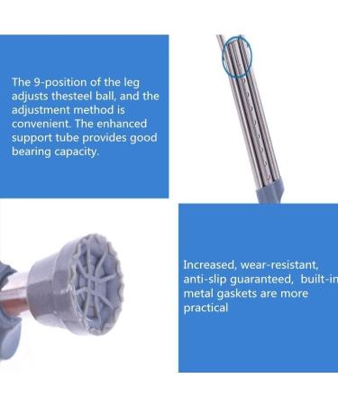 Crutches for Adults Underarm Underarm Crutches for Adjustable Elderly Crutches Adjustable Stainless Steel Walking Stick Disabled Anti-Fall Stable Older- A Pair for Adults and T Selfless dedication - Buy Online on GoSupps.com