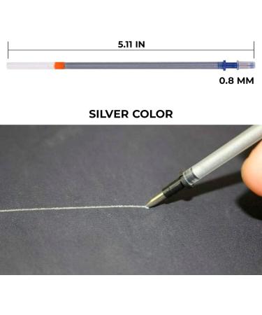 VIKROM 100 PCS Silver Fabric Markers for Sewing - Refillable Tailor Pencils for Quilting, Cotton, Silk, Jeans, Leather - Buy Online on GoSupps.com