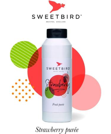 Sweetbird Strawberry Puree (1 Litre) - Vegan-Friendly | Shop Now - Buy Online on GoSupps.com