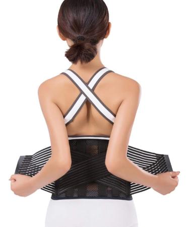 Samnuerly Waist Support Belt for Men - Steel Plate & Magnet for Warmth | Size L - Optimal Waist Protection - Buy Online on GoSupps.com