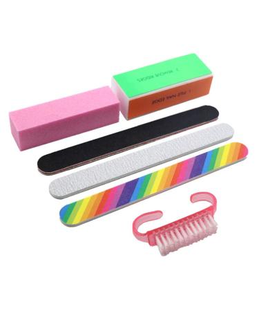 dijiusidy Nail Files Buffer Grinding Pedicure Remover Cleaning Brush Set Makeup Accessories Manicure Tool Kit Household Beauty