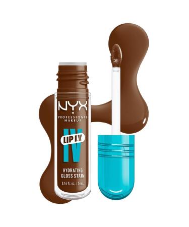 NYX Professional Makeup Lip IV Gloss up to 12h hydration highly pigmented shiny finish Cocoa Quench!