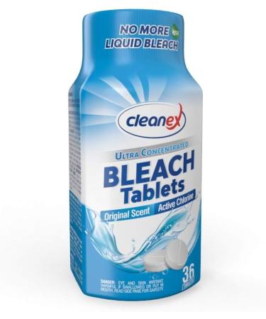 Buy Advanced Water-Soluble Bleach Tablets - 36 Ultra Concentrated No Phosphate Cleaning Tablets for Laundry & Multiuse - Buy Online on GoSupps.com