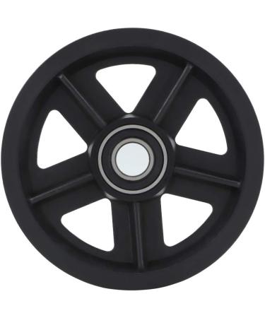 Zinklegation American Barn Door Hanging Rail Pulley Track Roller Kit - Black Wardrobe Hardware for Home Use - Buy Online on GoSupps.com