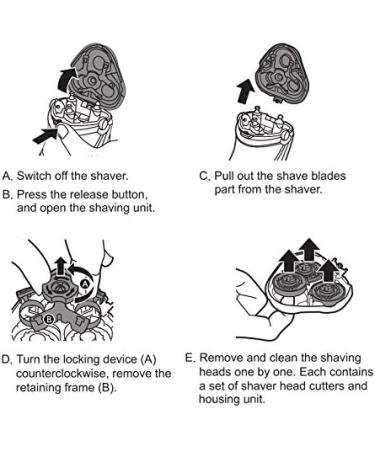 MAX-T Electric Shaver Replacement Heads for RM 8101 - High-Quality Shaving Heads in White | International Shipping Available - Buy Online on GoSupps.com