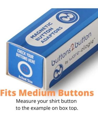 Buttons 2 Button Magnetic Adaptor Set | No-Sew Dressing Aid for Limited Dexterity & Disabilities - Seniors, Arthritis, Parkinson's, Stroke | Independence Helper - Buy Online on GoSupps.com
