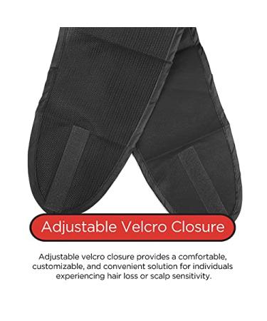 Donna Satin Lined Mesh Wrap: Argan Velcro Hair Wrap for Women - Black - Buy Online on GoSupps.com