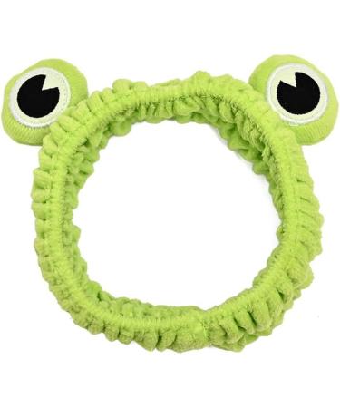 Cute Snail - Frog Makeup Headband Set for Skincare Products Face Wash Beauty Spa Women and Girls Green - Buy Online on GoSupps.com