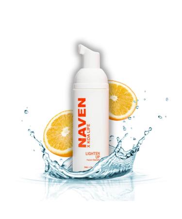 KOA LIFE X NAVEN Lighten Up - Anti-Blemish Facial Foam Cleanser Purifies Skin Vitamin C Organic Natural Ingredients - 1.7 Fl Oz