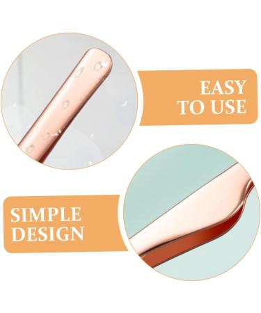 Hakidzel Eyebrow Tools Kit - 4-Piece Eyelash Application Set Rose Gold Rustproof Steel Beauty Accessories - Buy Online on GoSupps.com