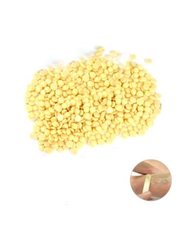 Beavorty Hard Wax Beans Hair Removal Depilatory Pearl Wax Bead Beeswax Solid 14.5 x 10.5 x 2 cm Yellow