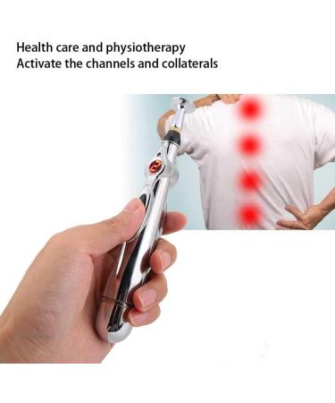 Agate Electronic Acupuncture Pen | Body Massage Device for Pain Relief | Meridian Energy Pen with 2 Massage Heads - Buy Online on GoSupps.com