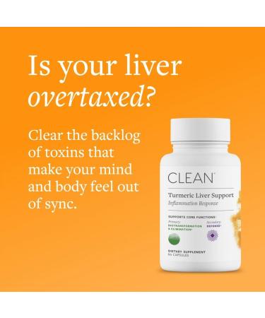 Clean Program Liver Support Supplement for Liver Health & Detox Milk Thistle Turmeric Supplement with Antioxidant Protection Vegetarian Capsules Non-GMO Gluten & Soy Free - 60 Count - Buy Online on GoSupps.com
