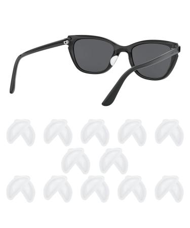 Amissz nasal pads Glasses Self-adhesive 10 pairs of anti-slip glasses nose pads silicone non-slip glasses nose pads soft silicone glasses pads for sunglasses glasses transparent
