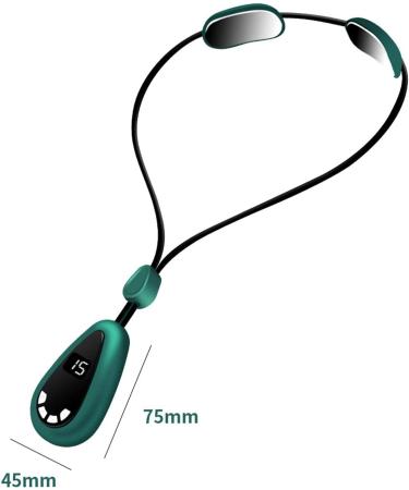Intelligent Hanging Cervical Spine Massager - Portable Mini Neck Massager with Hot Compress (Green) for Neck Pain Relief - International Shipping Available - Buy Online on GoSupps.com