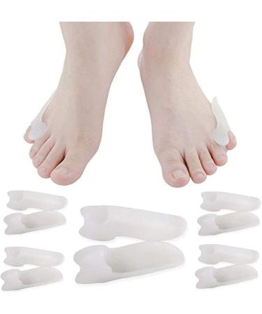 Pedimend Silicone Gel Bunion Protector with Toe Separator - Pinky Toe Tailor's Bunion Pain Relief Pads - Unisex - Foot Care (Tailor's Bunion Protector 5PAIR - 10PCS) Tailor's Bunion Protector 5PAIR - 10PCS
