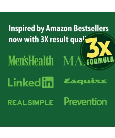 3X Formula Natural Prostate Health Supplements for Men - Saw Palmetto Reduce Nighttime Bathroom Trips + Hair Growth/Hair Loss Prevention 2-Mons (60 Count (Pack of 1)) - Buy Online on GoSupps.com