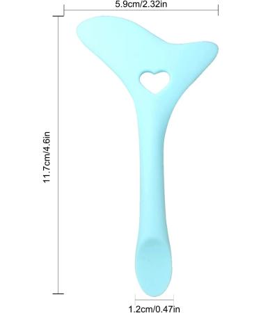 Eyeliner Stencils | Silicone Eyeliner Stencils Wing Tips - Silicone Eye Liner Aid with Face Cream Scoop for Eyelashes Lipstick Tmay Blue - Buy Online on GoSupps.com